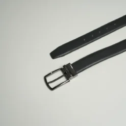 Mens Simple Black Leather Belt