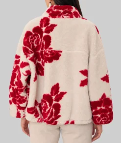 North Of North Anna Lambe Floral Sherpa Jacket-Back