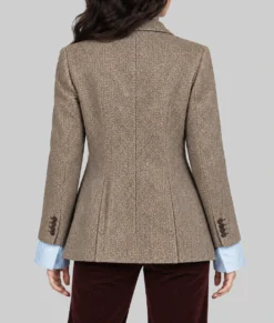 The Gentlemen S02 Kaya Scodelario Brown Blazer-Back