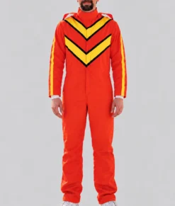 The Stunt Driver Jay Baruchel Orange Jumspuit-Front