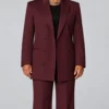 The Voice S30 Queen Latifah Oversized Burgundy Suit-Front