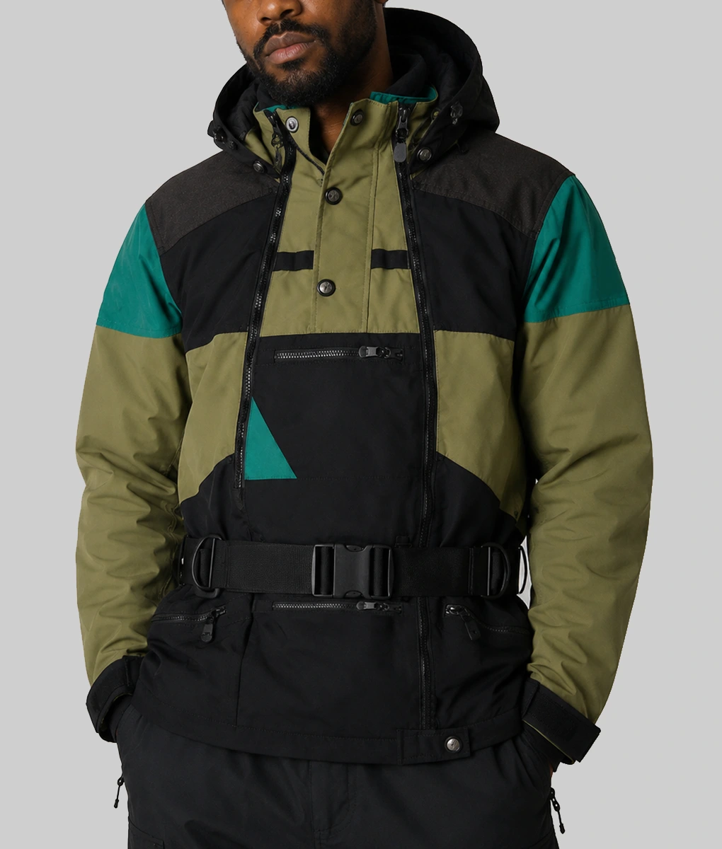 The Wrong Girls LaKeith Stanfield Green Jacket-Front