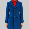 Wildwood Prue Mckeel Blue Wool Coat-Front