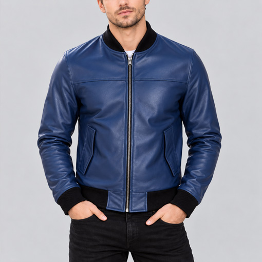 Men's Leather Bomber Jackets