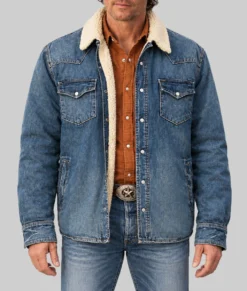 Brothers 2026 Matthew McConaughey Denim Shirt Jacket-Front