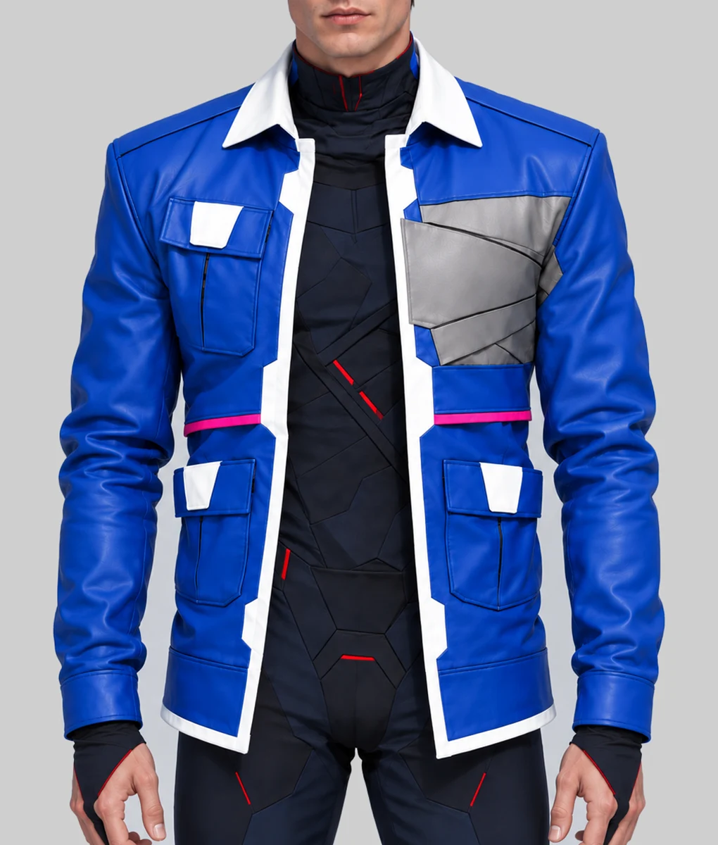 Cyberpunk Edgerunners 2 D Leather Jacket-Front