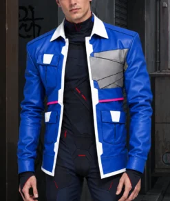 Cyberpunk Edgerunners 2 D Leather Jacket-Front