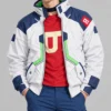Cyberpunk Edgerunners Roman Carax White Leather Jacket-Front