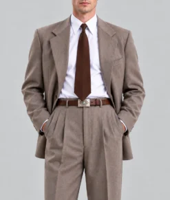 Mens Classic Taupe 2 Piece Suit-Front