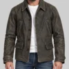 Mobland S02 Tom Hardy Leather Car Coat-Front