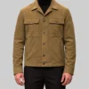 Patient Zero Colin Farrell Brown Suede Jacket-Front
