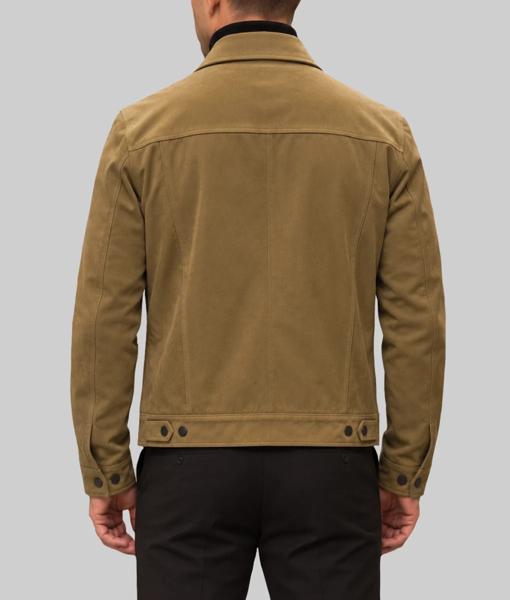 Patient Zero Colin Farrell Brown Suede Jacket-Side