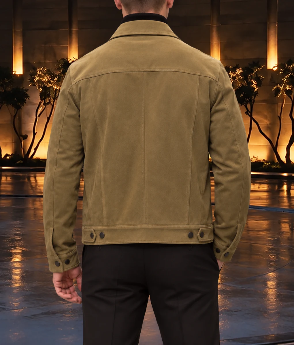 Patient Zero Colin Farrell Brown Suede Jacket-Side