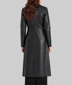 Patient Zero Taylor Black Leather Coat-Back