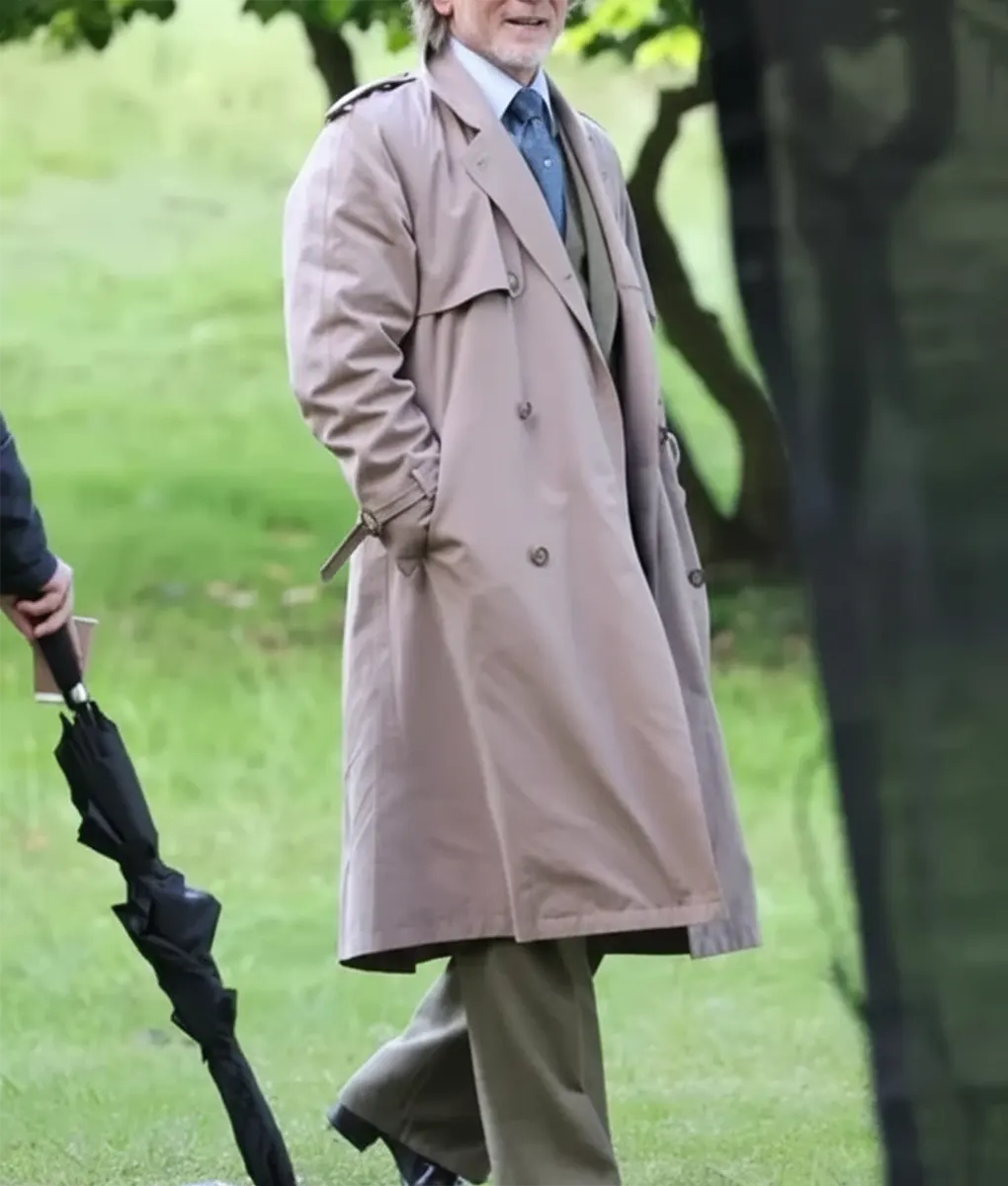 Wake Up Dead Man Daniel Craig Trench Coat-Side