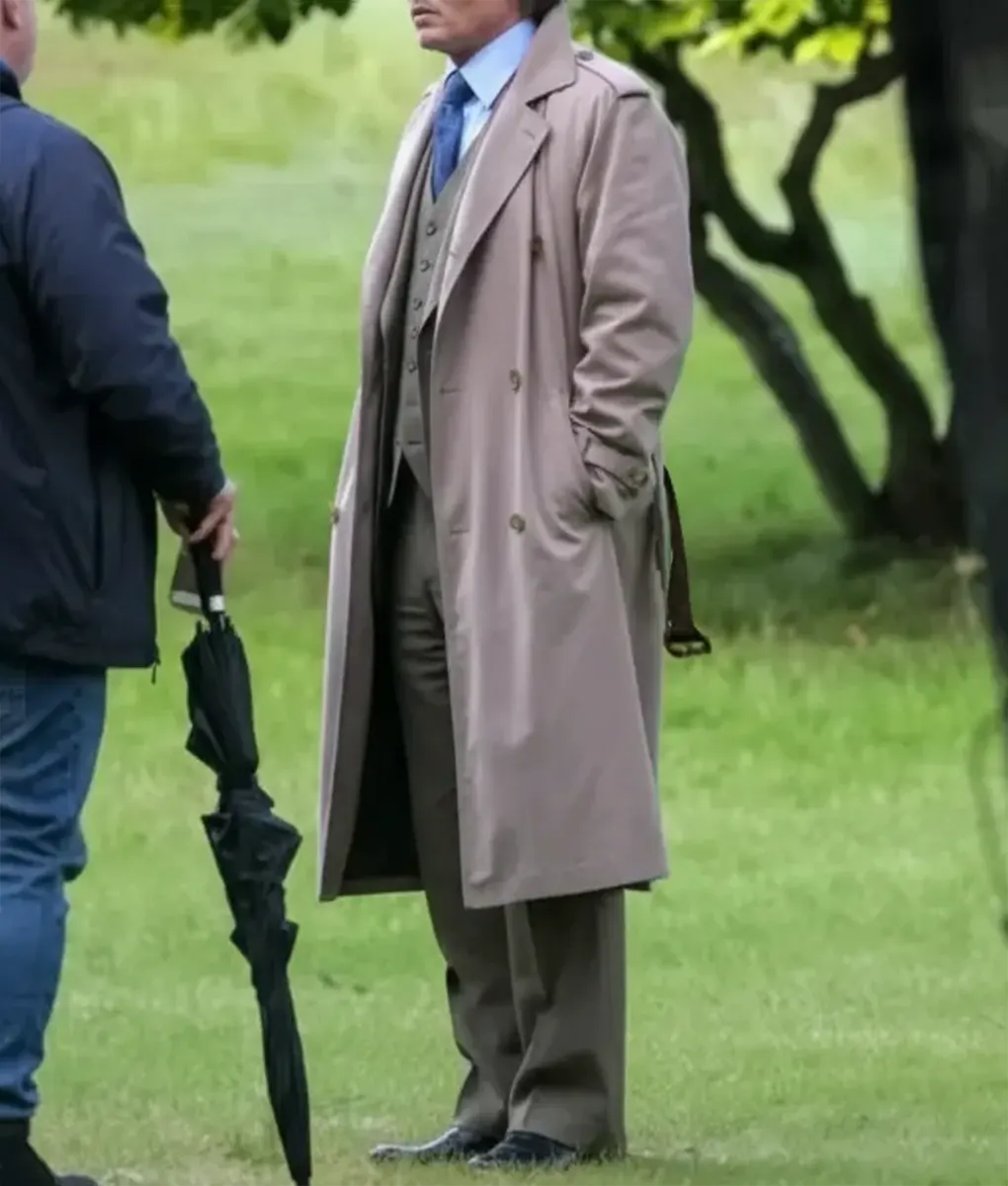 Wake Up Dead Man Daniel Craig Trench Coat-Side