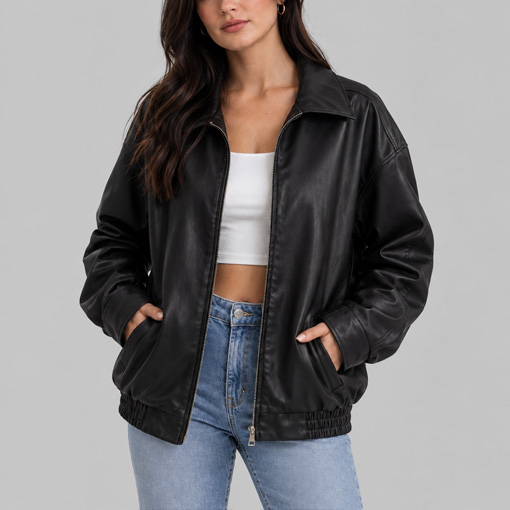 Women's Oversized Leather Jackets